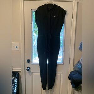 Black Scrubs Jumpsuit by Figs